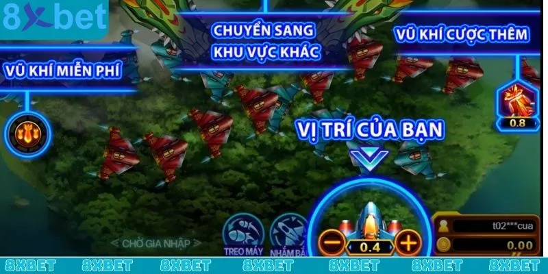 Hệ thống tính năng cực đỉnh tại sảnh game bắn cá 8xbet