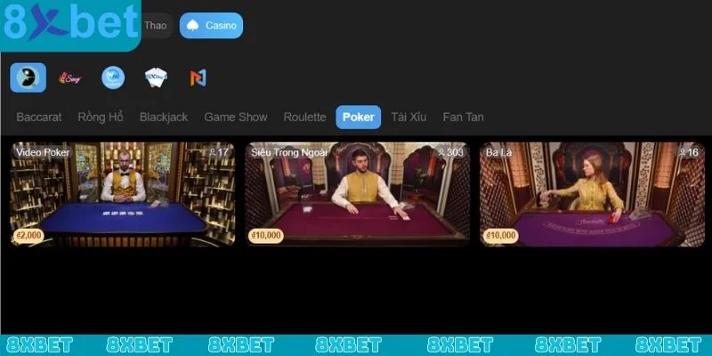 Quy trình tham gia Poker 8xbet nhanh chóng và đơn giản