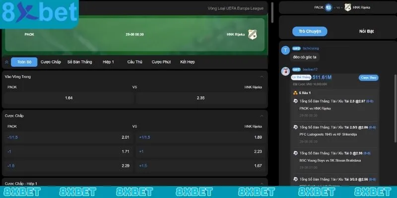 Quy trình tham gia sảnh game thể thao 8xbet