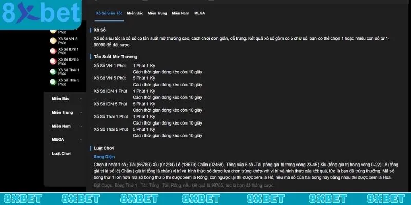 Đánh giá ưu điểm của xổ số 8xbet